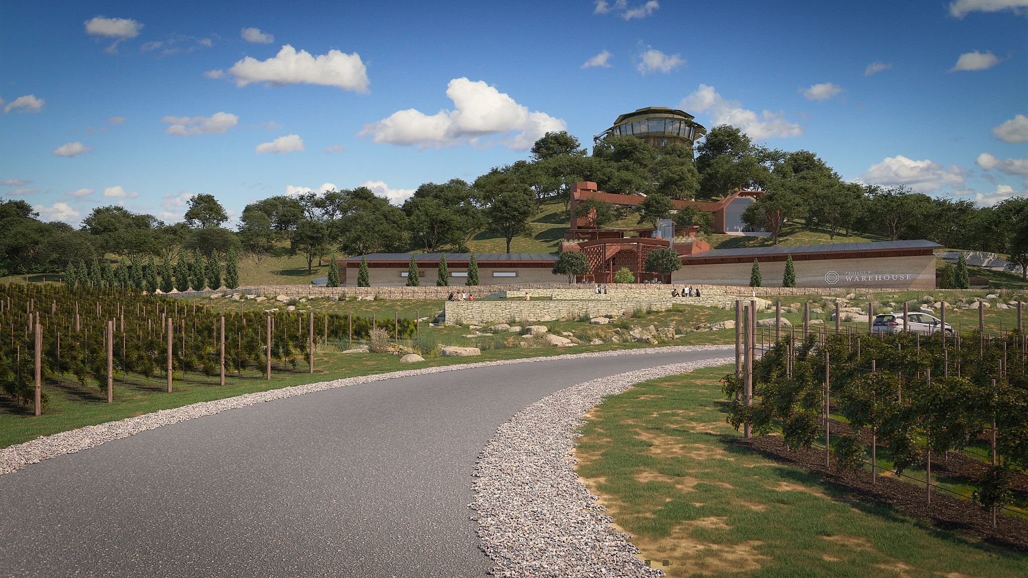 Full render of new winery